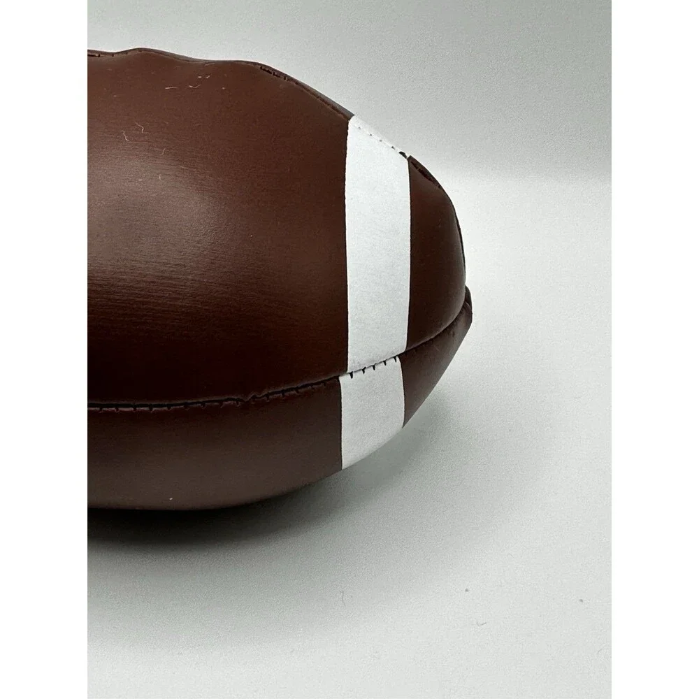 Little Tikes Soft Plush Football Toy Brown White Stitched Vinyl Kids”